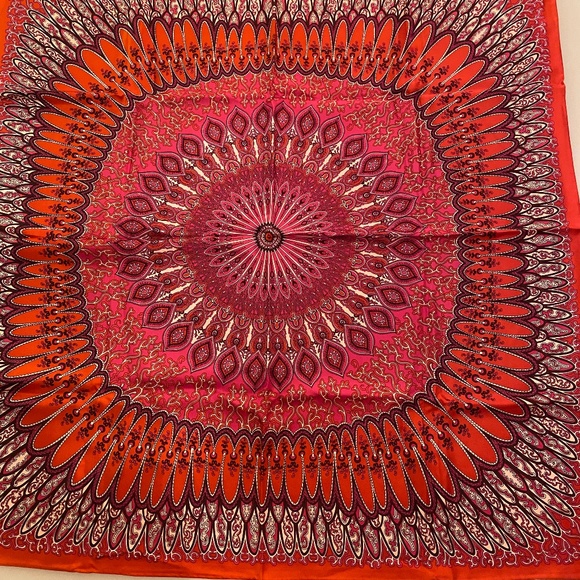 Vintage Red Mandala Scarf - Picture 1 of 6